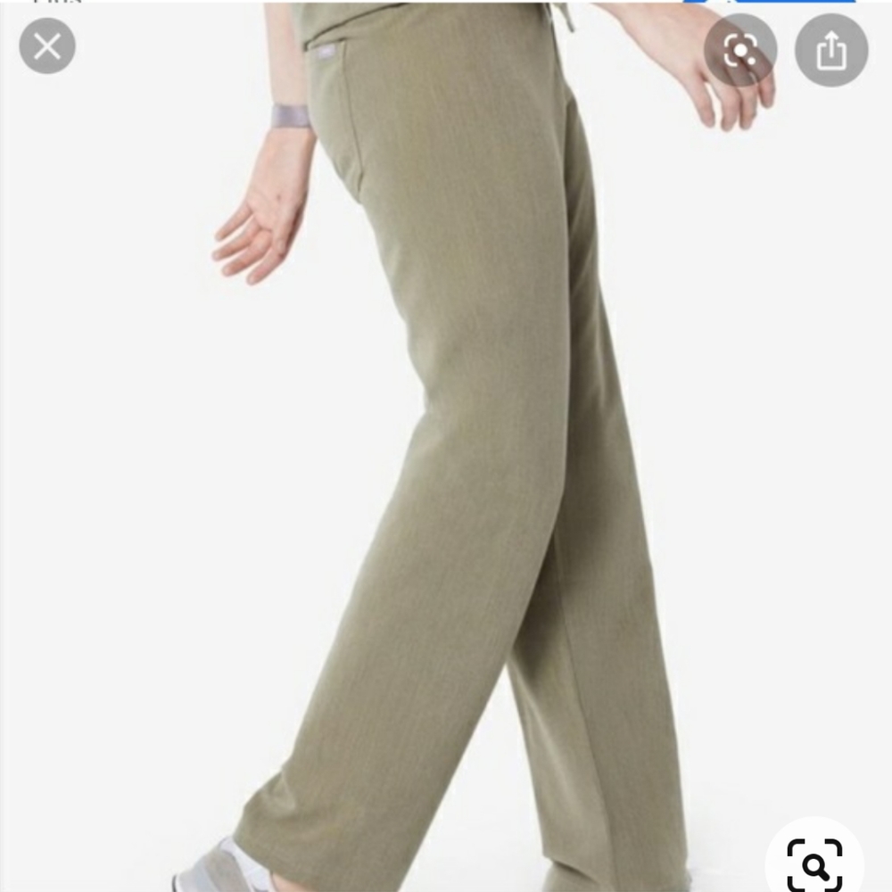 Figs Heather Olive Livingston Scrub Pants